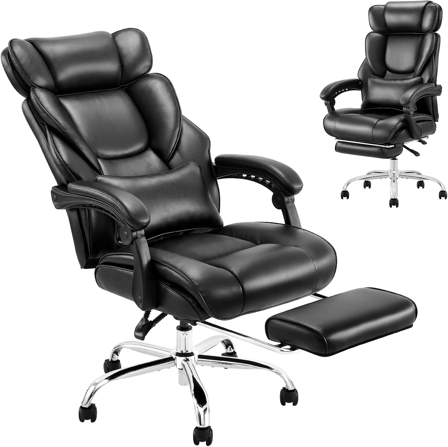 Read more about the article Ergonomic High Back Design Executive Computer Desk Chair with Removable Lumbar Pillow,