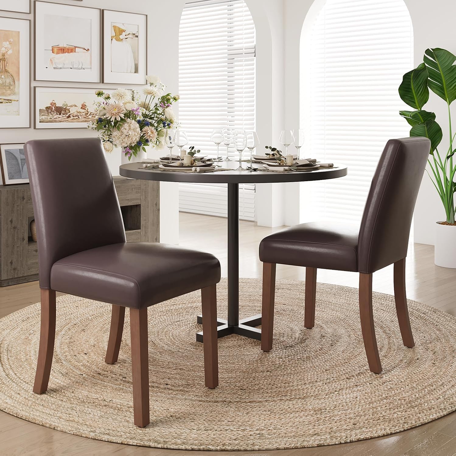 Read more about the article Modern Faux Leather Dining Room Chair,