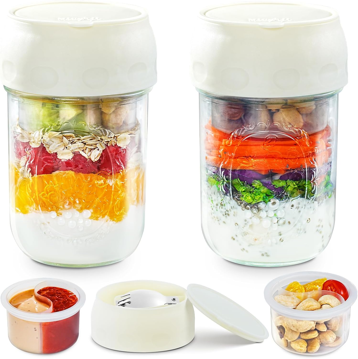 Read more about the article “miuyhji overnight oats jars miuyhji Overnight Oats Containers with Lids”